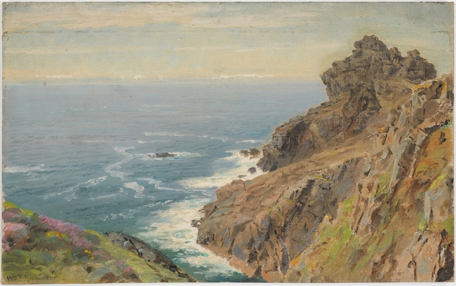 Coast Near Boscastle Cornwall William Trost Richards Artwork On USEUM