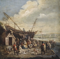 A Fish Market by Anonymous