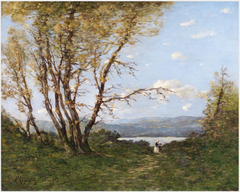 A Landscape by Henri Harpignies