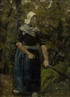 A Peasant Woman with a Stick by Richard Roland Holst
