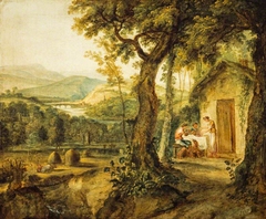A View near Perth, Landscape from Milton's 'L'Allegro' by Alexander Runciman