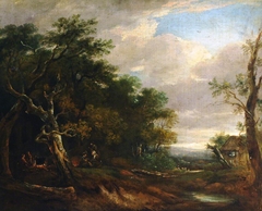 A Woodland River Landscape