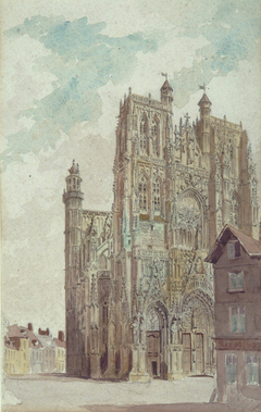 Abbeville Cathedral, 1885 by Francis Philip Barraud