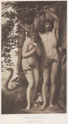 Adam und Eva by Eduard Von Steinle