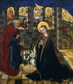 Adoration of the Child by Master of 1486-1487