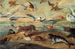 Allegory of air and water by Jan van Kessel the Elder