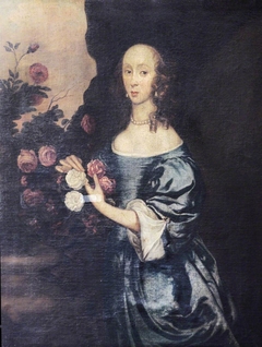 An Unknown Lady with Roses, once called Jane Glynne, Lady Williams