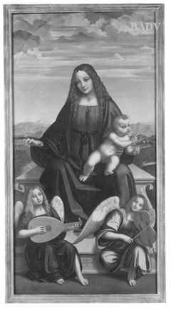 Anbetung, Triptychon, drei Teile, Madonna, Johannes, Paulus
