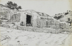 ''Ancient Tombs, Valley of Hinnom'' by James Tissot