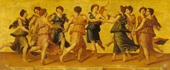 Apollo and the Muses Dancing by after Baldassare Peruzzi