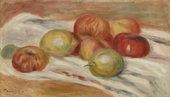 Apples and Lemons on a Cloth (Pommes et citrons sur une nappe) by Auguste Renoir