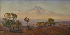 Ararat in the morning by Eranuhi Aslamazyan