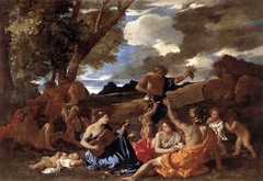 Bacchanal with a Lute Player by Nicolas Poussin