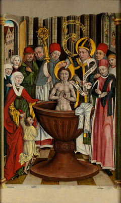 Baptism of Saint Augustin by Anonymous