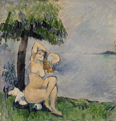 Bather at the Seashore (Baigneuse au bord de la mer) by Paul Cézanne