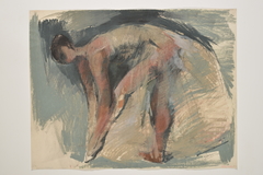 Bending ballerina by Willy Gorissen