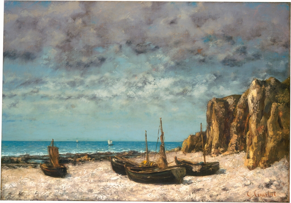 Boats on a Beach, Etretat