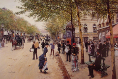 Boulevard des capucines by Jean Béraud
