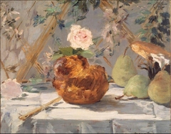 Brioche with Pears by Edouard Manet
