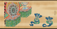 Bugaku Scroll by Anonymous