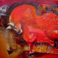 bull within II by Madan Lal