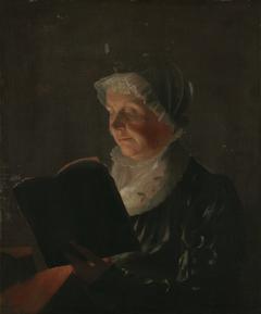 By Candlelight (Mrs. Jedidiah Morse [Elizabeth Ann Breese]) (1766-1828) by Samuel Finley Breese Morse