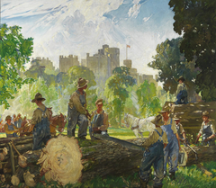 Canadian Foresters in Windsor Park by Gerald Moira
