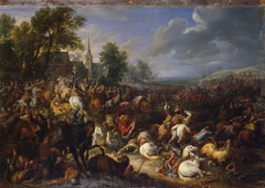 Cavalery in the Battle by Adam Frans van der Meulen