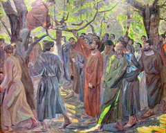 Christ And Zacchaeus by Niels Larsen Stevns