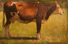 Cow in Szolnok by Vilmos Aba-Novák