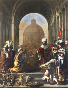 Cyrus restores the treasures of the temple