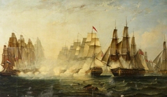 Dance's action in the Strait of Malacca, 14 February 1804 by William Adolphus Knell