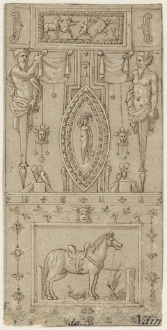 Decoratieve paneelvulling uit de Loggiën van het Vaticaan by Unknown Artist
