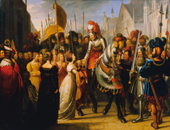 Der Einzug Kaiser Maximilians I. in Gent by Anton Petter