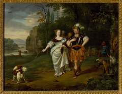 Dido and Aeneas hunting