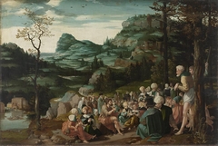 Die Predigt Johannes des Täufers in der Wüste (zugeschrieben) by Jan Swart van Groningen