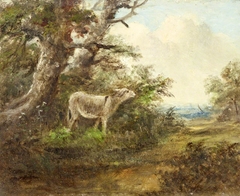 Donkey in a Wood by style of James Stark