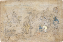 Durga and Kali Approach the Gathered Armies of Chanda and Munda: Scene from the Devi Mahatmya by Anonymous