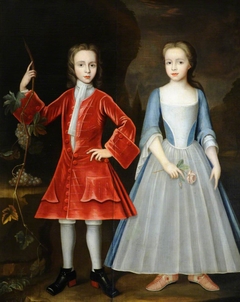 Edward Harpur (1713 – 1761) and his Sister Catherine Harpur, later Lady Gough (d.1740) as Children by John Verelst