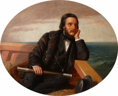 Edward Ward, 4th Viscount Bangor (1827 - 1881) on a Yacht by Edwin Long