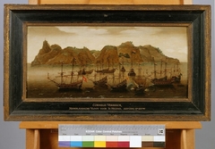 Een retourvloot ter rede van St. Helena by Cornelis Verbeeck