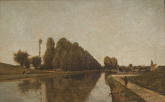 El Canal de Briare (Loire) by Henri Harpignies