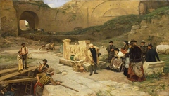 Excavations in Rome by Ferdinand Heilbuth