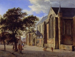 Exterior of a Church by Jan van der Heyden