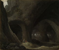 Felsenhöhle mit rastenden Hirten by Guillam Dubois