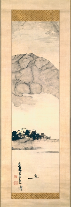 Finger Painting of a Landscape by Ike no Taiga