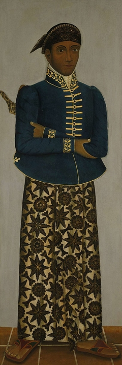 Five Javanese court officials by Anonymous