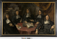 Five regents of the Tuchthuis (house of correction) in Middelburg by Pieter Borsseler