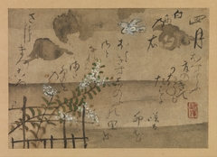 “Fourth Month” from Fujiwara no Teika’s “Birds and Flowers of the Twelve Months” by Ogata Kenzan