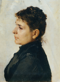 Frau im Profil by Hans Tichy